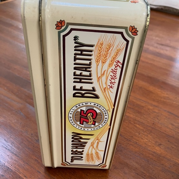 Kellogg’s All-Bran Vintage Tin in their commemorative 75 Years —size 6x8x4”. - Picture 4 of 6